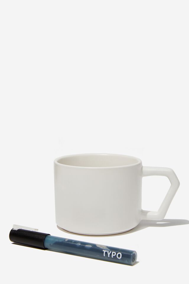 Diy Decorate A Mug Kit, HEXE HANDLE WHITE