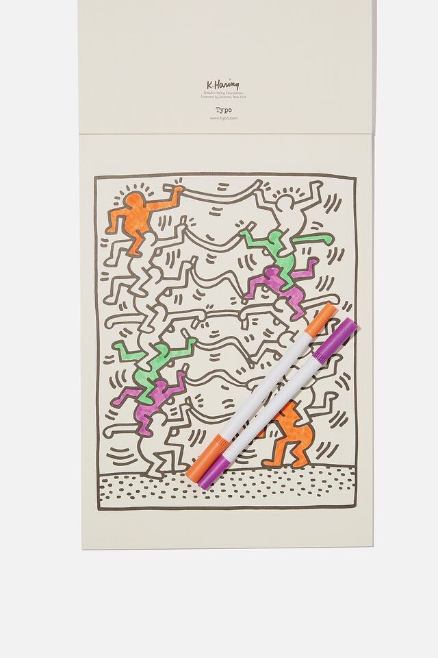 Keith Haring Artists Assistant Colouring Book, LCN KEI KEITH HARING