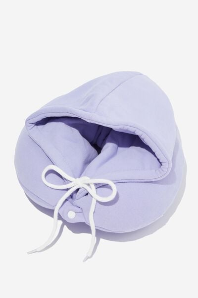 Travel Hoodie Neck Pillow, SOFT LILAC