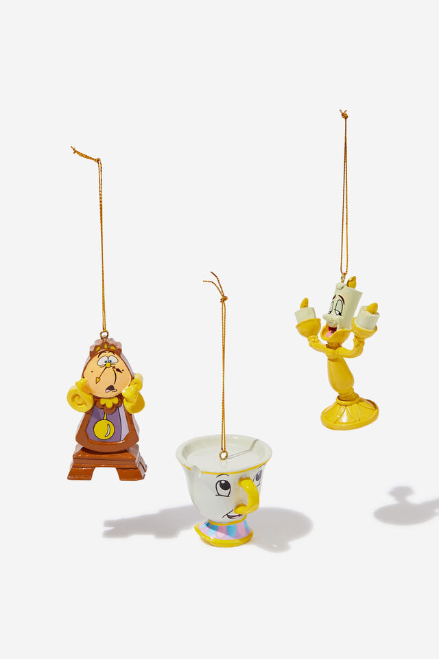 Licensed Ornament Pack, LCN DIS DISNEY BEAUTY AND THE BEAST