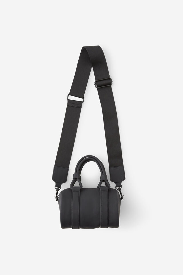 Amelia Mini Duffle, BLACK 2.0 PEBBLE