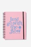 Student Planner 2022 23, PINK PURPLE JUST GO WITH THE FLOW - alternate image 1
