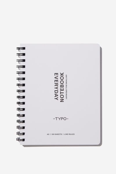 A5 Everyday Notebook, WHITE