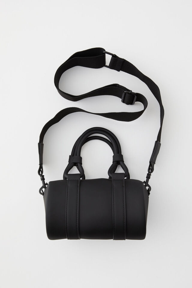 Amelia Mini Duffle, BLACK SMOOTH