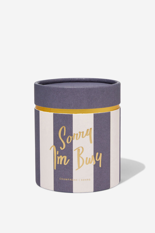 Check Out Candle, NAVY SORRY IM BUSY