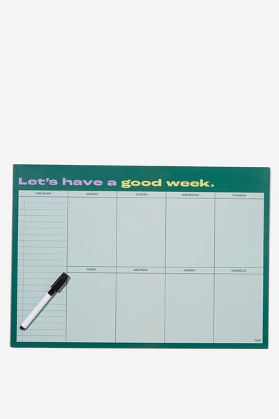 A3 Magnetic Planner, LET S HAVE A GOOD WEEK