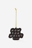 Collab Metal Christmas Ornament, LCN WB FRIENDS HOW YOU DOIN - alternate image 1