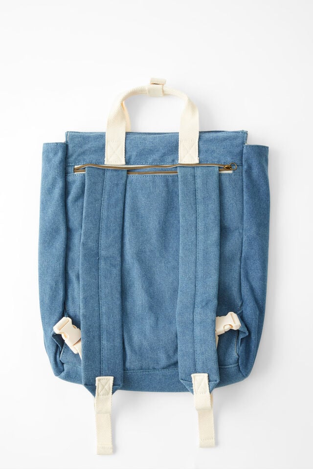 Got Your Back Tote Backpack, BLUE DENIM 2.0