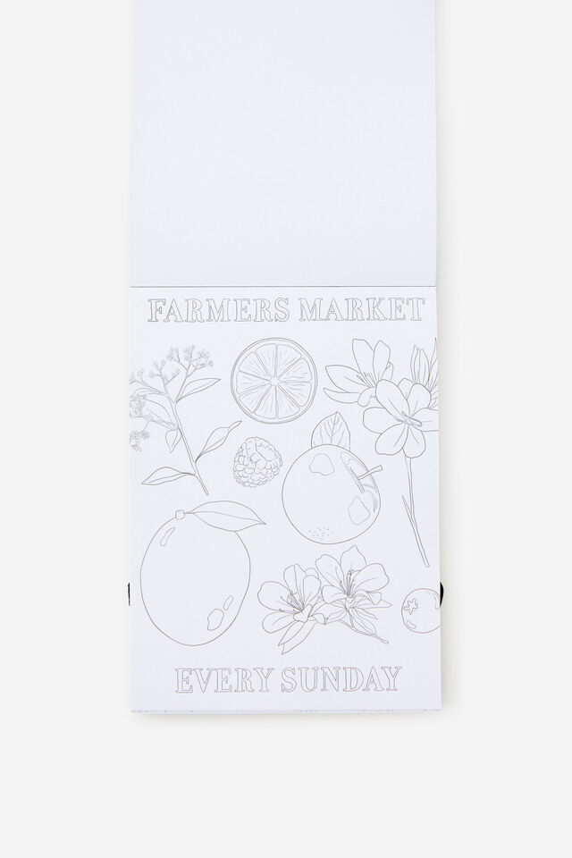 Mini Colouring Pad, FRESHLY PICKED