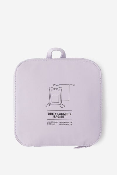 Dirty Laundry Bag Set, CONCRETE/LAVENDER HAZE