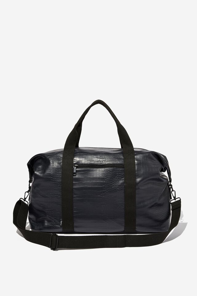 Off The Grid Hold All Duffle Bag, BLACK TEXTURED