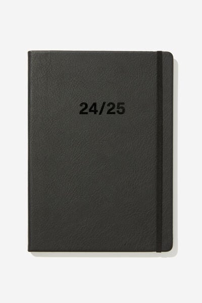 2024 25 A4 Weekly Buffalo Diary, BLACK