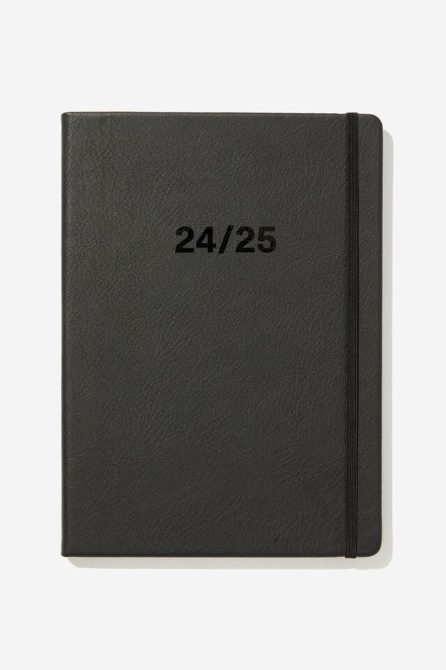 2024 25 A4 Weekly Buffalo Diary, BLACK