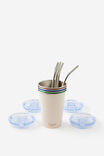 Party Cups 4 Pack, RETRO MULTI - example image 2