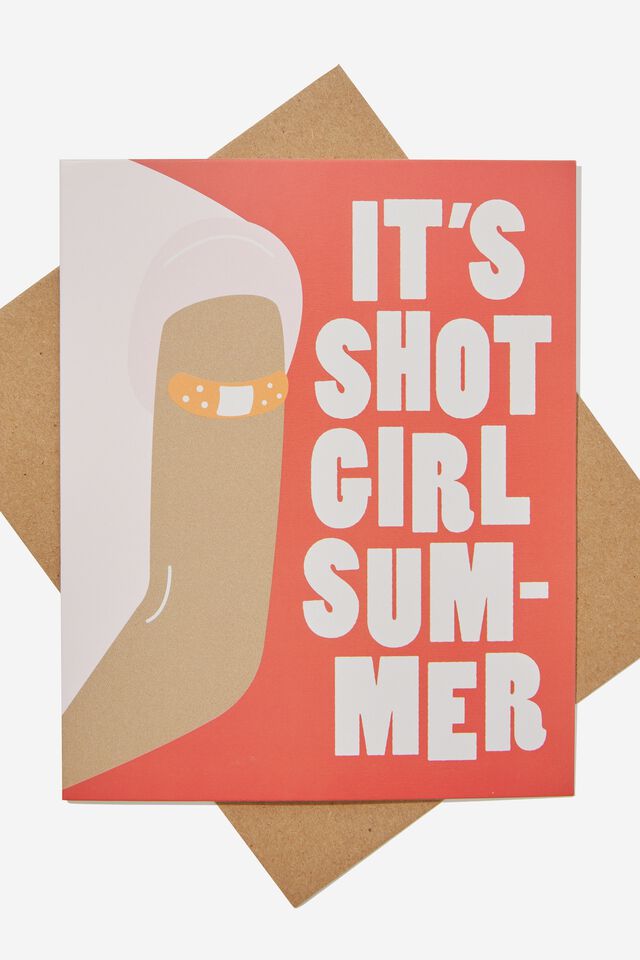 Nice Birthday Card, RG USA IT S A SHOT GIRL SUMMER