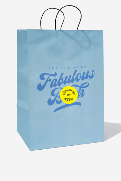 Get Stuffed Gift Bag - Large, FABULOUS BITCH BLUE!