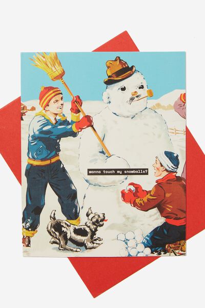 Christmas Card 2023, WANNA TOUCH MY SNOWBALLS?!