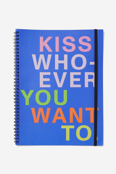A4 Spinout Notebook, KISS WHOEVER YOU WANT!