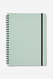 A4 Everyday Notebook, SMOKE GREEN DEBOSSED - alternate image 1