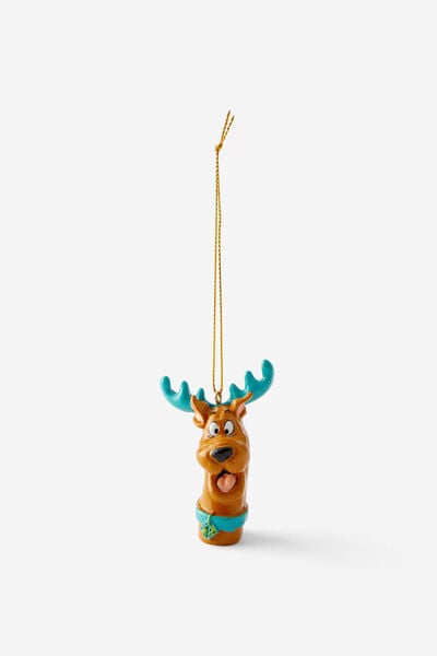 Collab Resin Christmas Ornament, LCN WB SCOOBY DOO HEAD REINDEER