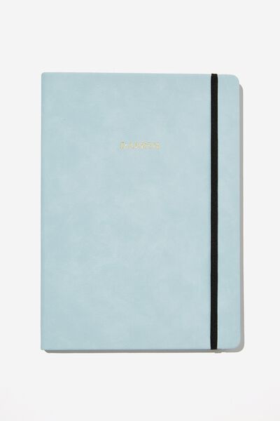 Personalised A4 Buffalo Journal, ARCTIC BLUE
