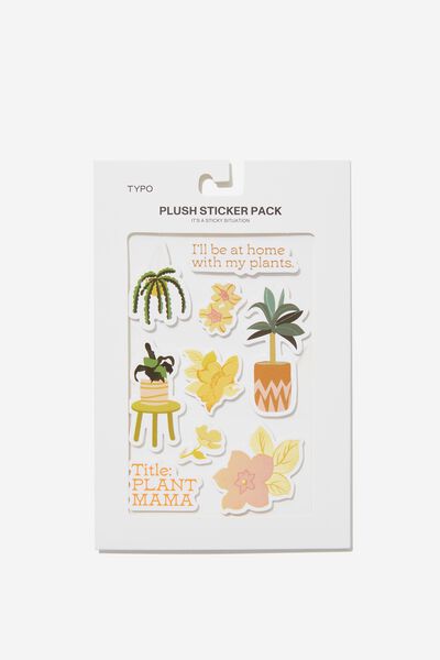 Plush Sticker Pack, PLANT MAMA