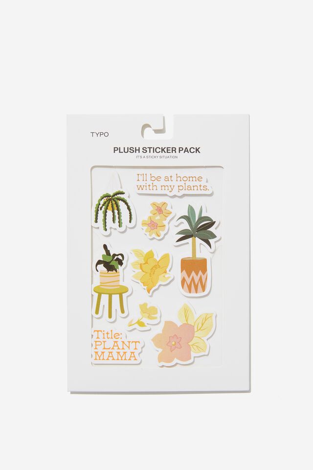 Plush Sticker Pack, PLANT MAMA