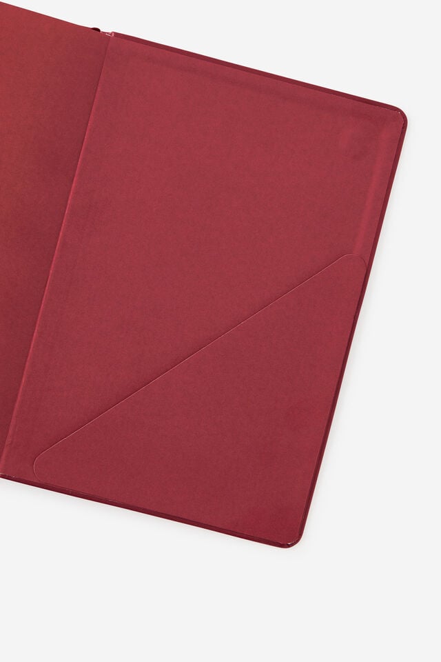 Personalised A5 Hard Lined Notetaker Notebook, CABERNET