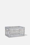 Small Foldable Storage Crate, COOL GREY - alternate image 2
