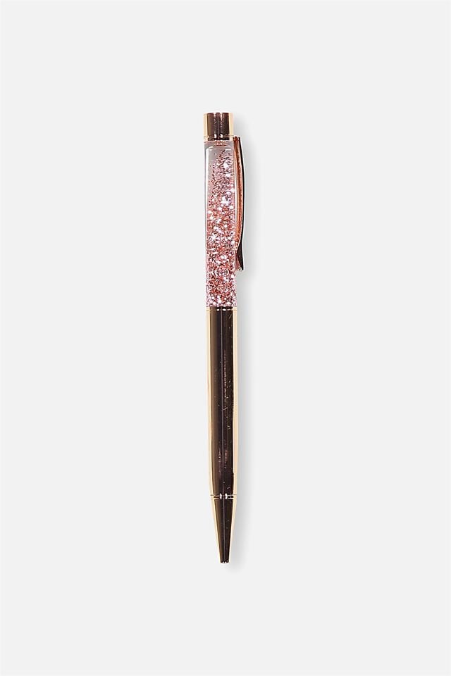 Sparkle Ballpoint Pen, ROSE GOLD
