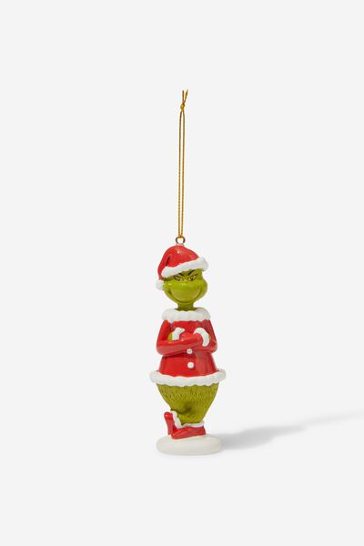 Resin Christmas Ornament, LCN DRS SANTA GRINCH