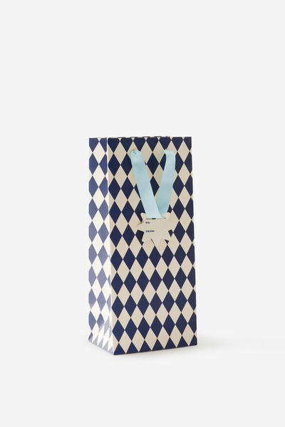 Premium Gift Bag - Slim, HARLEQUIN CHRISTMAS