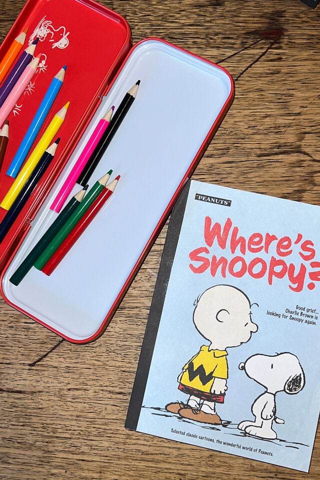 Lcn Tinny Pencil Case, LCN PEA SNOOPY RED