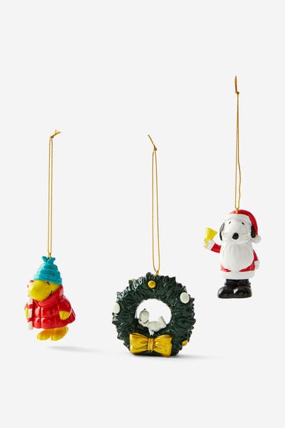 Licensed Ornament Pack, LCN PEA SNOOPY CHRISTMAS