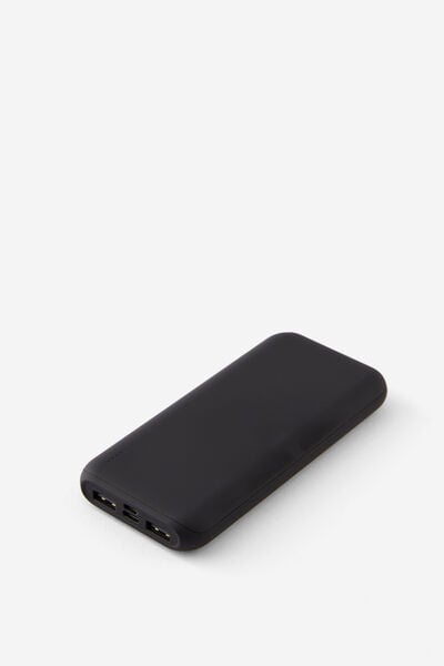 Slimline Power Bank 10000Mah, BLACK