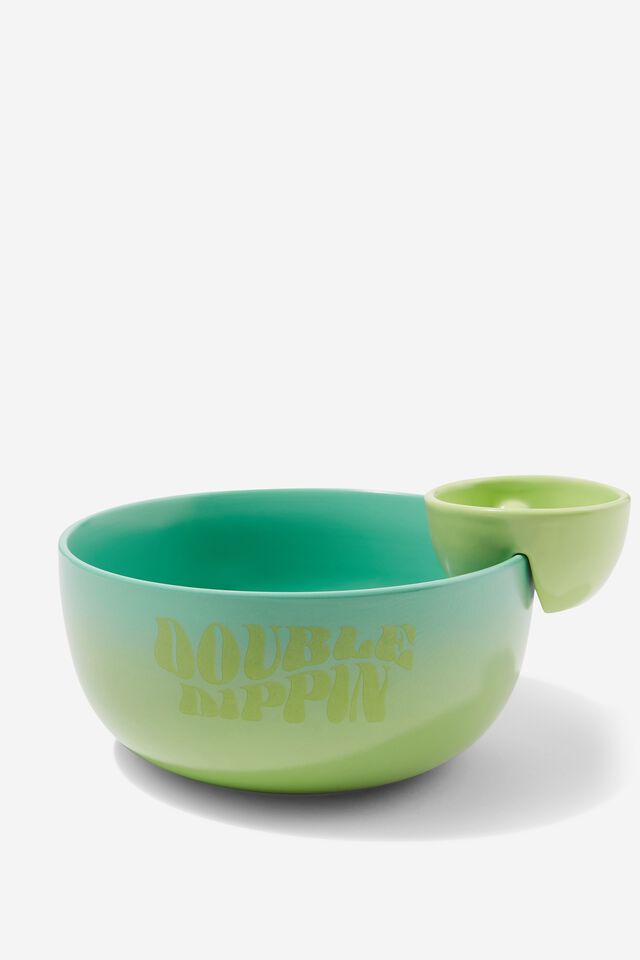 Double Dip Bowl, LIME TEAL SOLARISED DOUBLE DIPPIN