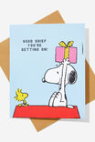 Funny Birthday Card, LCN PEA PEANUTS GREAT BIRTHDAY - alternate image 1