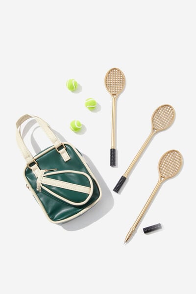 Tennis Pen Set, HERITAGE GREEN AND ECRU