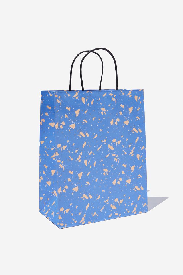 Get Stuffed Gift Bag - Medium, TERAZZO CLEAN BLUE PEACH