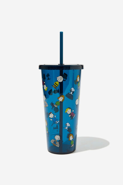 Sipper Smoothie Cup, LCN PEA SNOOPY YDG NAVY