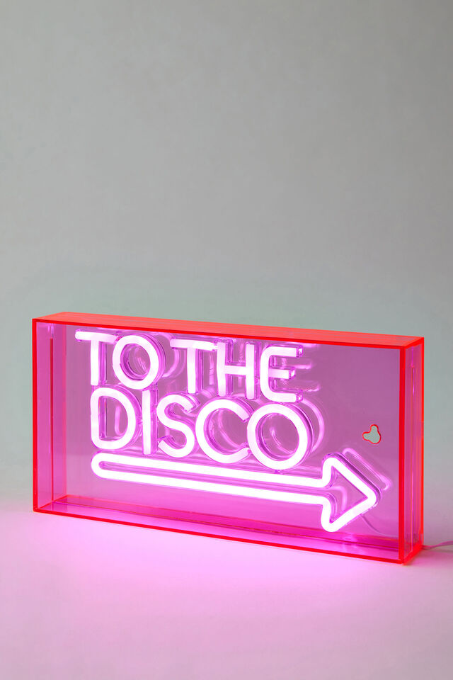 Neon Light Box, TO THE DISCO