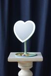 Shaped Mirror Desk Lamp, POLAR BUE & SPRING MINT OMBRE HEART - alternate image 3