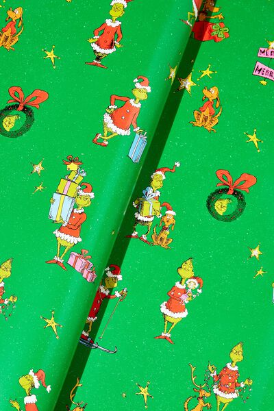 Wrapping Paper Roll, LCN DRS THE GRINCH SANTA