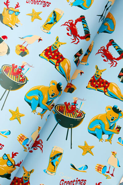 Christmas Wrapping Paper Roll, AUSSIE SEASONS GREETINGS