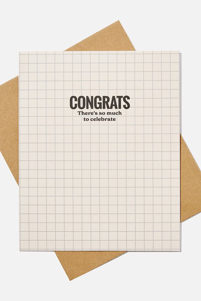 Congratulations Card, SO MUCH TO CELEBRATE GRID