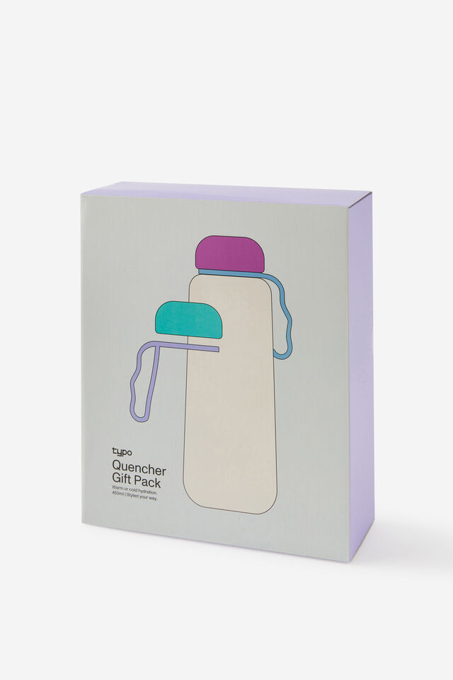 Quencher 450Ml Gift Pack, ECRU / MULTI