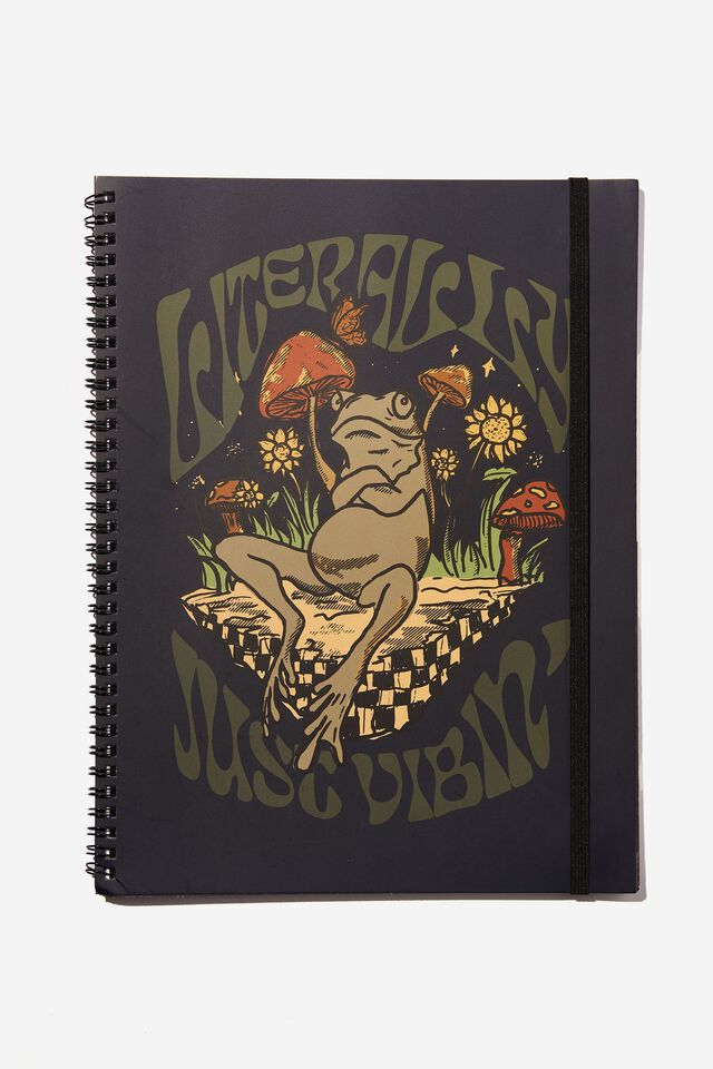 A4 Spinout Notebook Recycled, FROG VIBIN