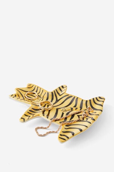 Shaped Trinket Tray, LEOPARD