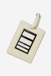 Off The Grid Luggage Tag, OUTTA HERE!!/ECRU - alternate image 2