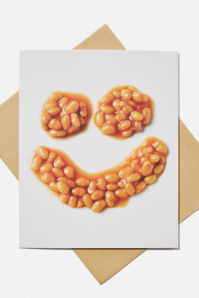 Premium Blank Card, SCENTED BAKED BEANS